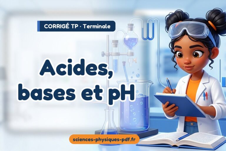 Acides, bases et pH : corrigé du TP de sciences physiques terminale – PDF gratuit à télécharger et imprimer