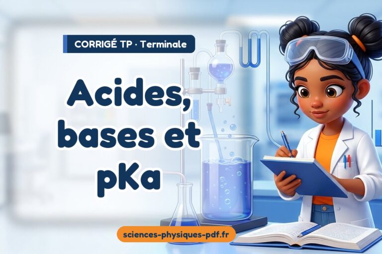 Acides, bases et pKa : corrigé du TP de sciences physiques terminale – PDF gratuit à télécharger et imprimer