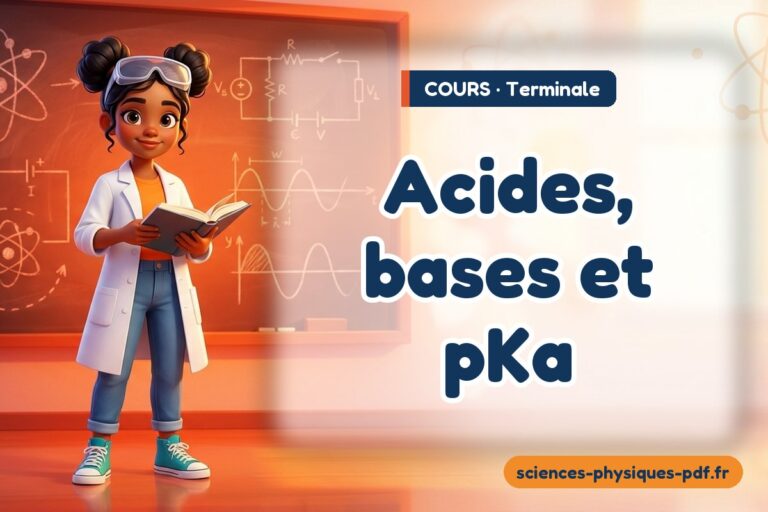 Acides, bases et pKa : cours de sciences physiques en terminale – PDF gratuit à télécharger et imprimer