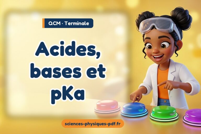 Acides, bases et pKa : QCM de sciences physiques en terminale