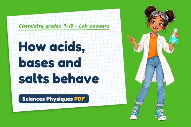 Acids and bases lab answers for GCSE chemistry (free PDF download)