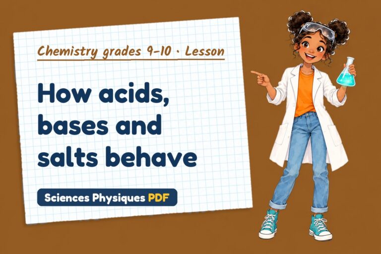 Acids and bases notes and lesson for GCSE chemistry (free PDF download)