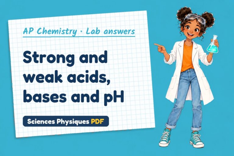 Acids and bases pH lab answers for AP Chemistry (free PDF download)