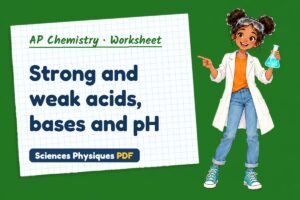 Strong and weak acids, bases and pH