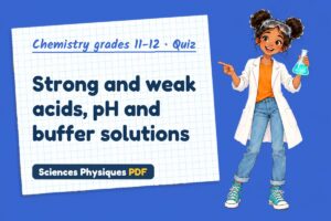 Strong and weak acids, pH and buffer solutions