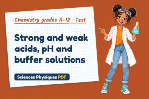 Strong and weak acids, pH and buffer solutions