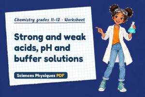 Strong and weak acids, pH and buffer solutions