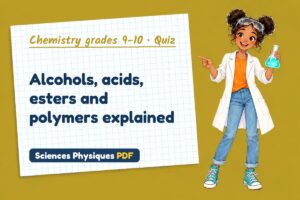 Alcohols, acids, esters and polymers explained