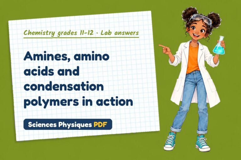 Amines and polymers lab answers for A Level chemistry (free PDF download)