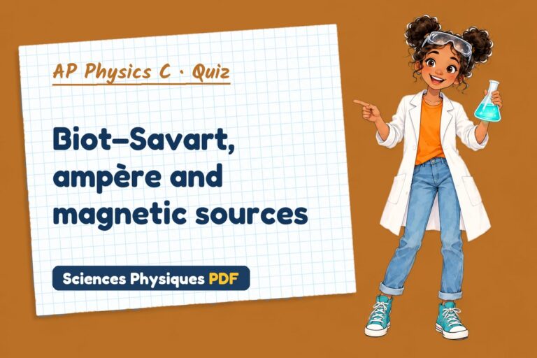 Ampère’s law quiz for AP Physics C: 10 questions with answers