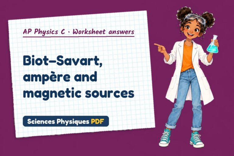 Ampère’s law worksheet answers for AP Physics C (free PDF download)