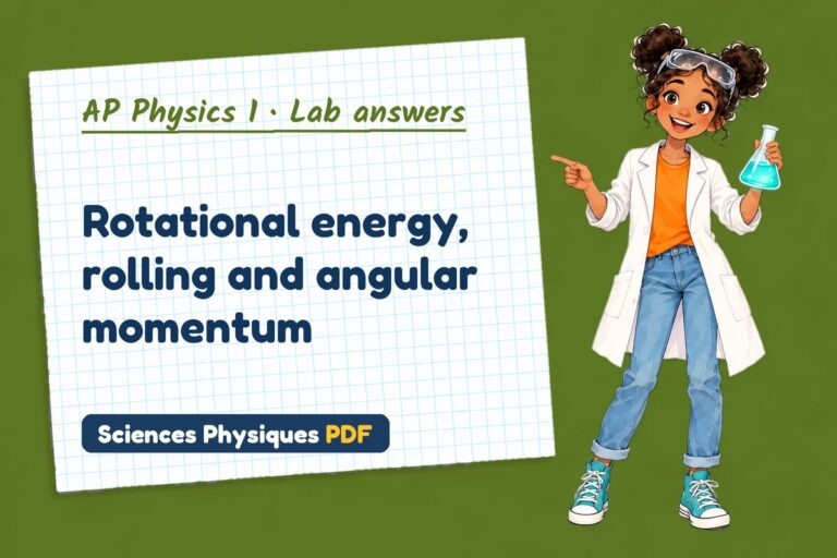Angular momentum lab answers for AP Physics 1 (free PDF download)