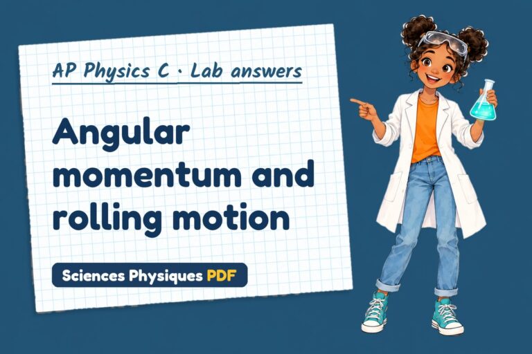 Angular momentum lab answers for AP Physics C (free PDF download)