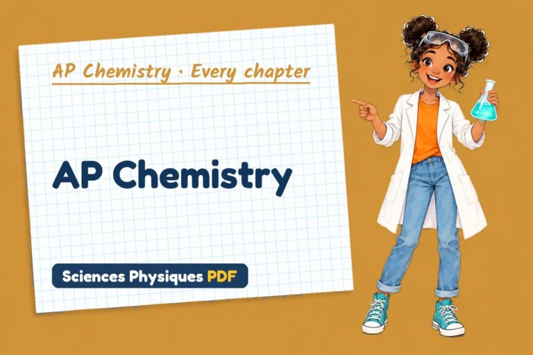 AP Chemistry lessons, worksheets, labs, tests and quizzes (free PDF download)
