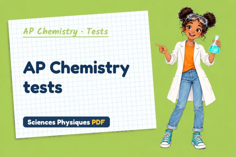 AP Chemistry tests with mark schemes (free PDF download)