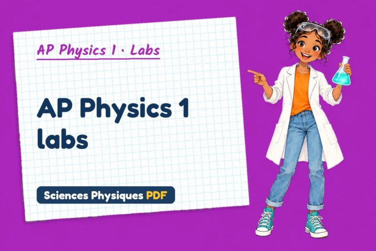 AP Physics 1 labs with sample results and answers (free PDF download)