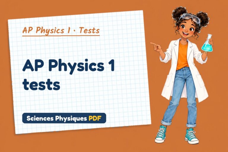 AP Physics 1 tests with mark schemes (free PDF download)