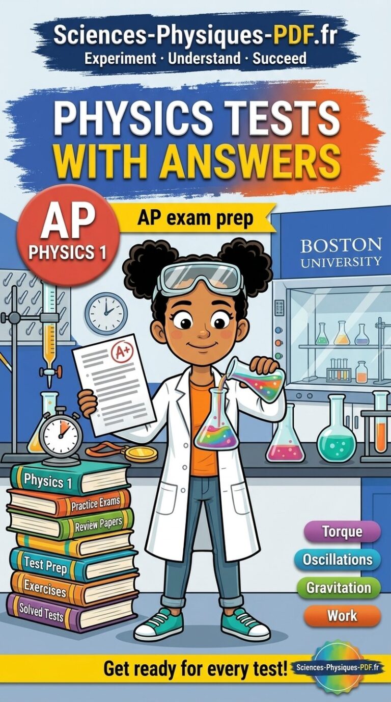 AP Physics 1 tests with mark schemes