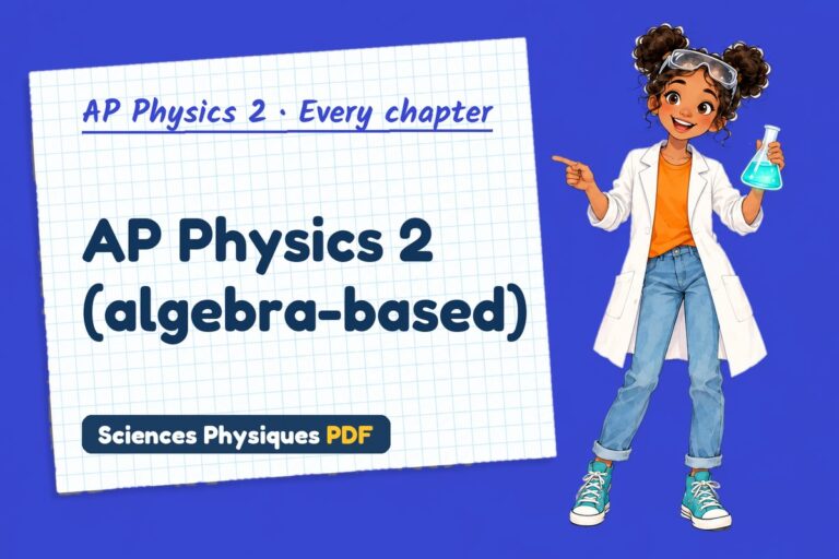 AP Physics 2 lessons, worksheets, labs, tests and quizzes (free PDF download)