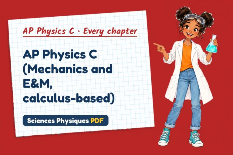 AP Physics C lessons, worksheets, labs, tests and quizzes (free PDF download)