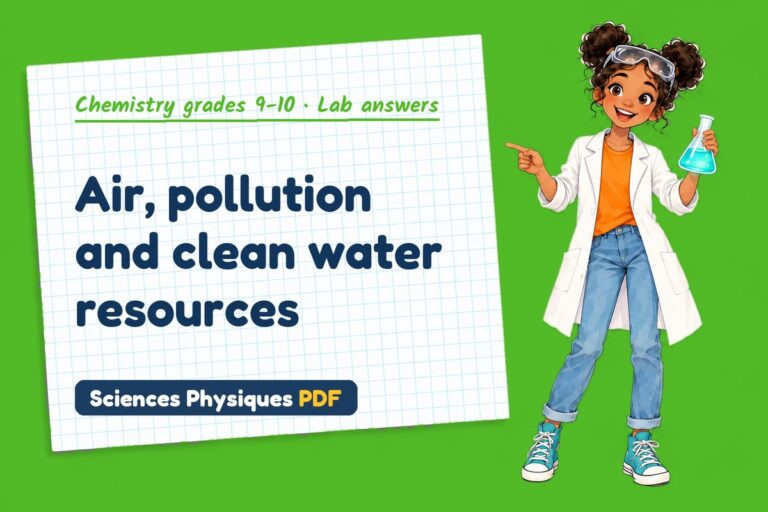 Atmosphere and Earth resources lab answers for GCSE chemistry (free PDF download)