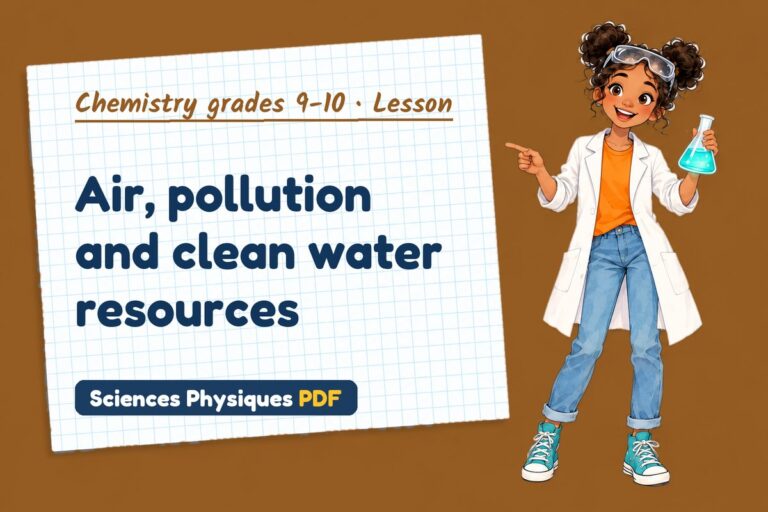 Atmosphere and Earth resources notes and lesson for GCSE chemistry (free PDF download)