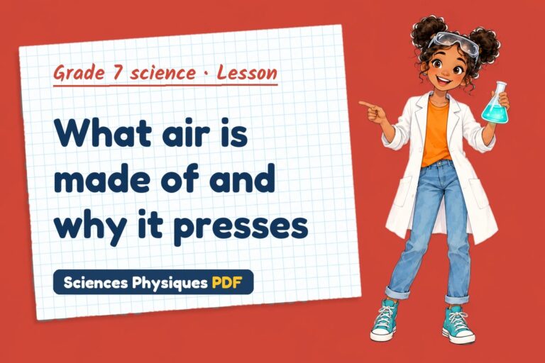 Atmospheric pressure notes and lesson for grade 7 science (free PDF download)