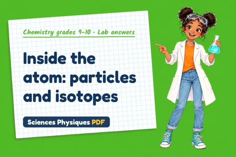 Atomic structure lab answers for GCSE chemistry (free PDF download)