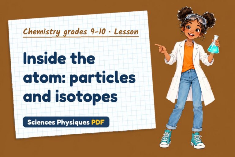 Atomic structure notes and lesson for GCSE chemistry (free PDF download)