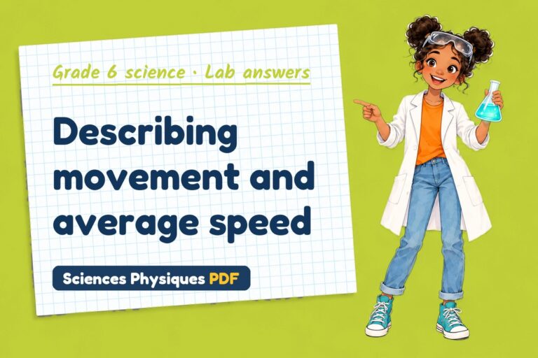 Average speed lab answers for grade 6 science (free PDF download)
