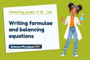 Writing formulae and balancing equations