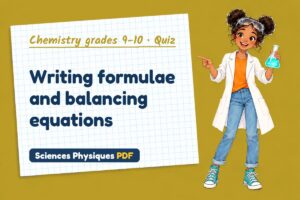 Writing formulae and balancing equations