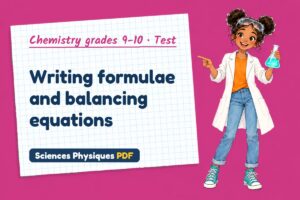 Writing formulae and balancing equations