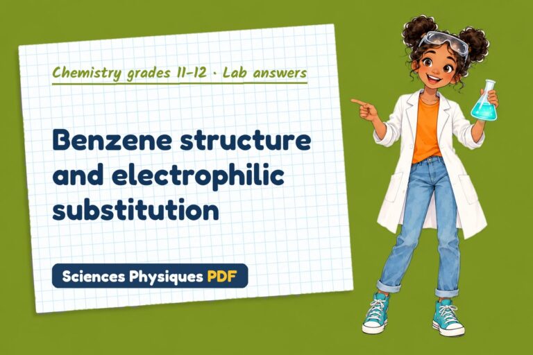 Benzene lab answers for A Level chemistry (free PDF download)