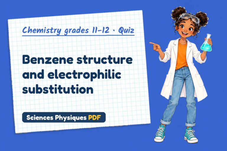 Benzene quiz for A Level chemistry: 10 questions with answers