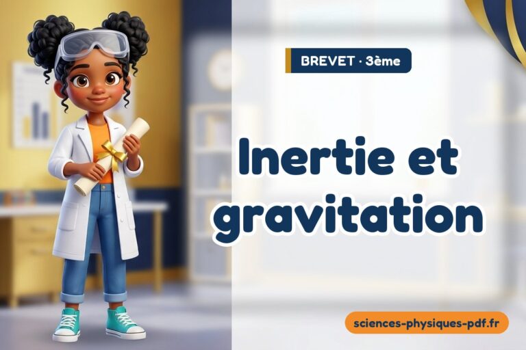 Inertie et gravitation : sujet blanc de brevet de sciences physiques – PDF gratuit à télécharger et imprimer