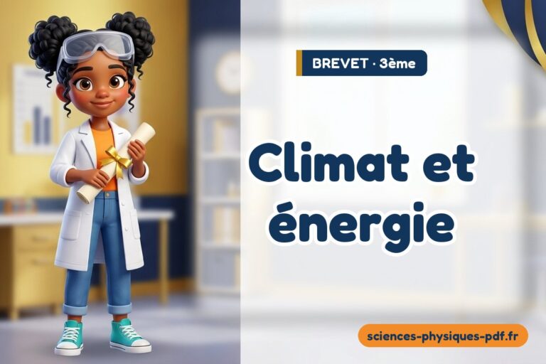 Climat et énergie : sujet blanc de brevet de sciences physiques – PDF gratuit à télécharger et imprimer