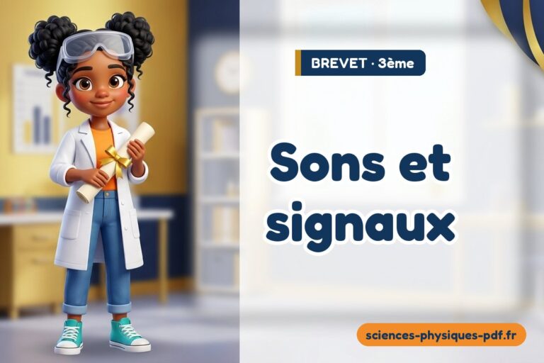 Sons et signaux : sujet blanc de brevet de sciences physiques – PDF gratuit à télécharger et imprimer