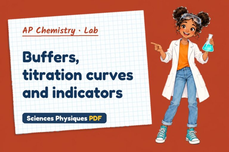 Buffer solutions lab for AP Chemistry: practical with sample results (free PDF download)