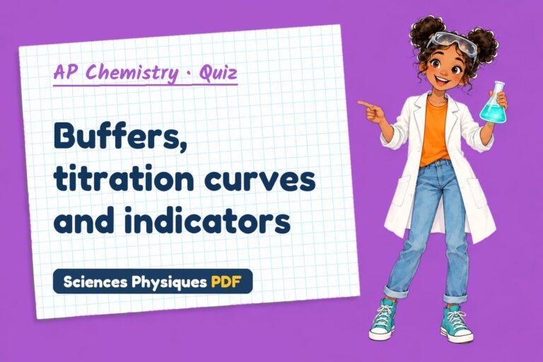 Buffer solutions quiz for AP Chemistry: 10 questions with answers