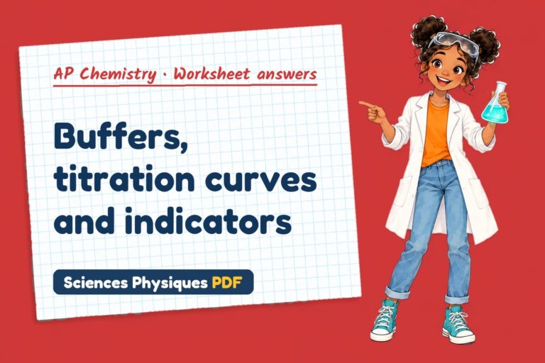 Buffer solutions worksheet answers for AP Chemistry (free PDF download)