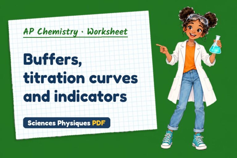Buffer solutions worksheet with answers for AP Chemistry (free PDF download)