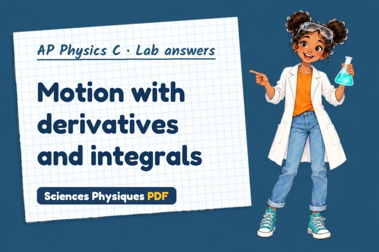 Calculus kinematics lab answers for AP Physics C (free PDF download)
