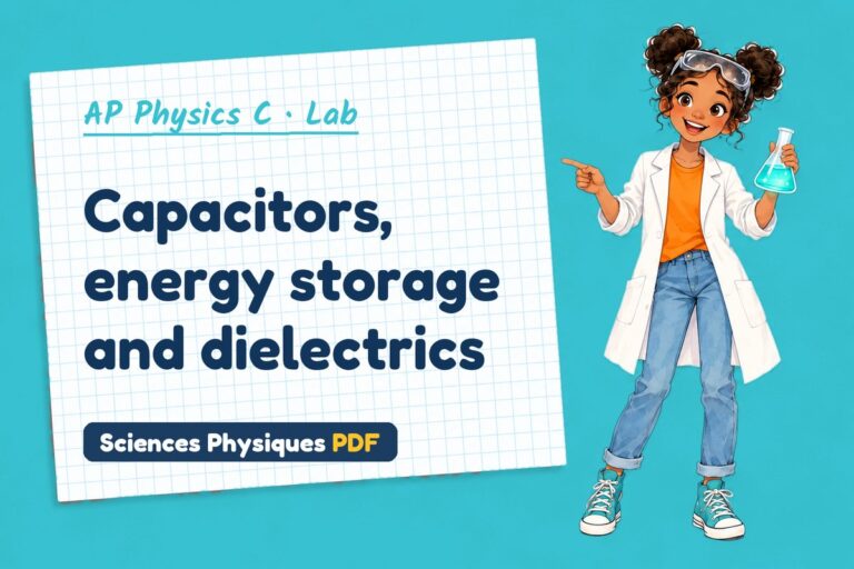 Capacitance lab for AP Physics C: practical with sample results (free PDF download)