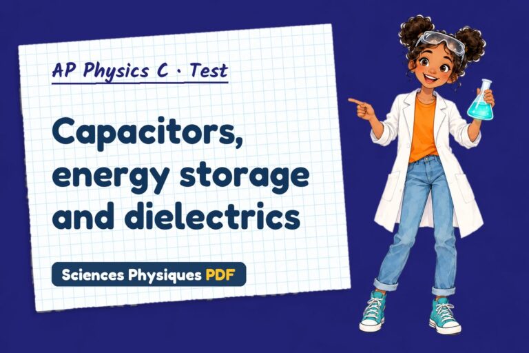 Capacitance test with answers for AP Physics C (free PDF download)
