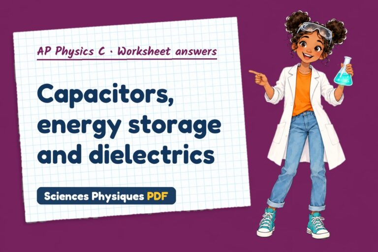 Capacitance worksheet answers for AP Physics C (free PDF download)