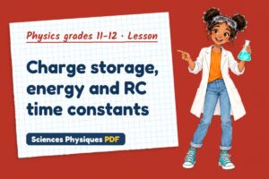 Charge storage, energy and RC time constants