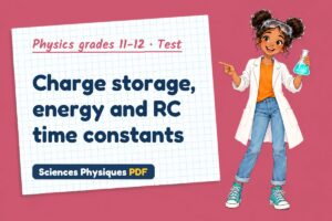 Charge storage, energy and RC time constants