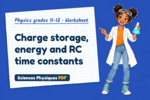 Charge storage, energy and RC time constants
