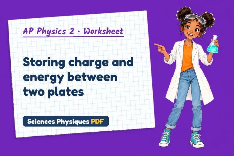 Capacitors worksheet with answers for AP Physics 2 (free PDF download)